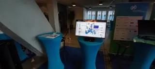 OMEGA X stand in Helsinki
